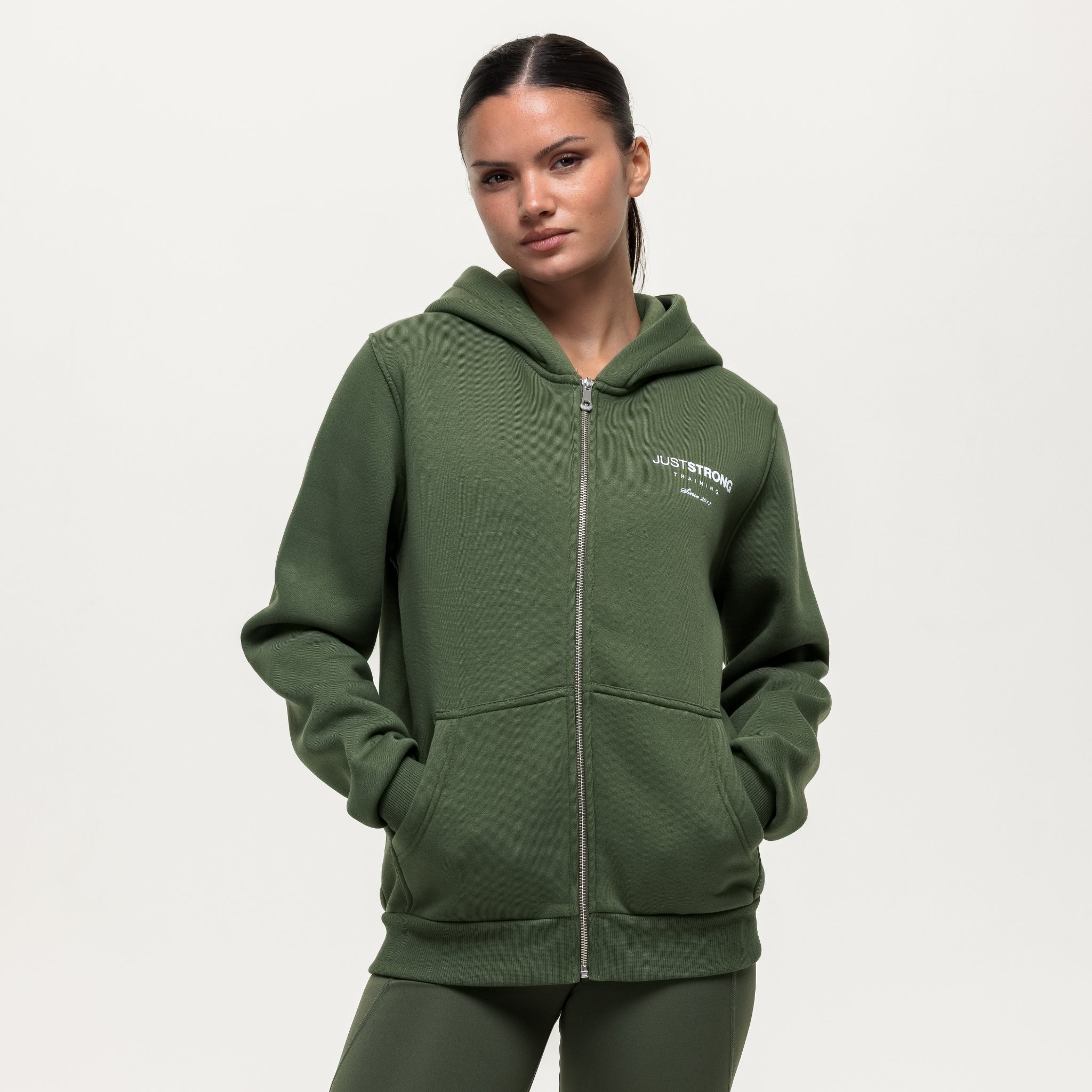Training Essentials Motion Zip Hoodie - Khaki