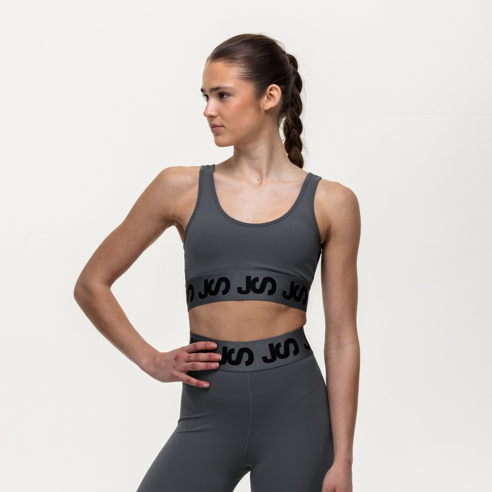 Airflow Medium Support Bra - Slate/Black