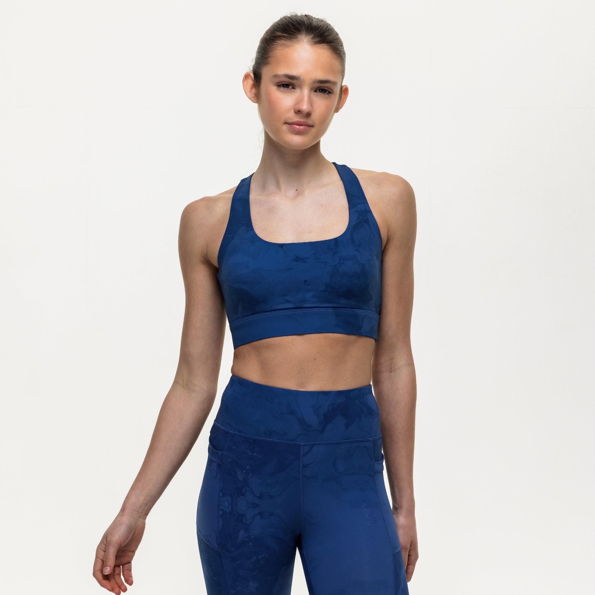Flex Medium Support Bra - Indigo Marble