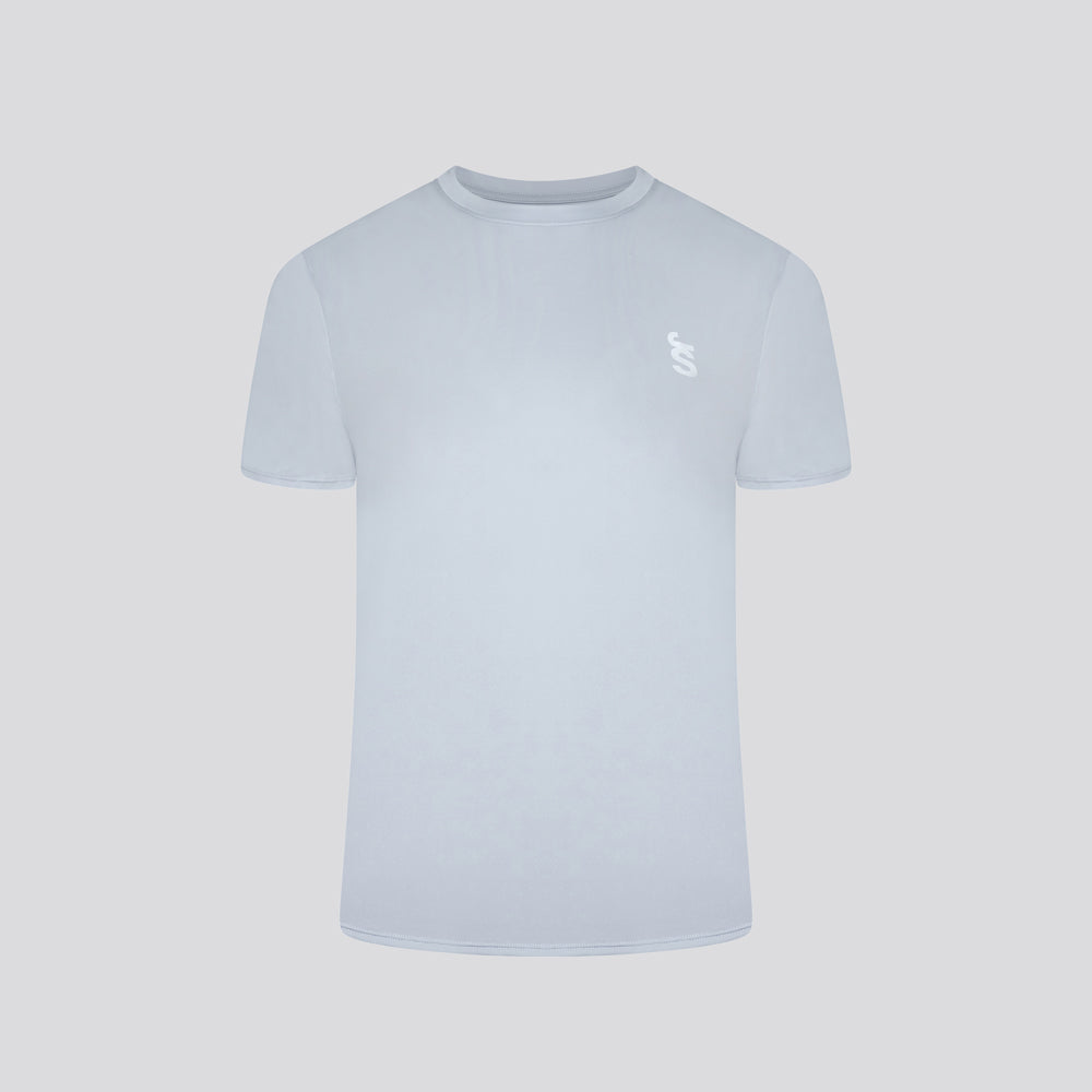 Run Tempo Pocket Tee - Ice Blue