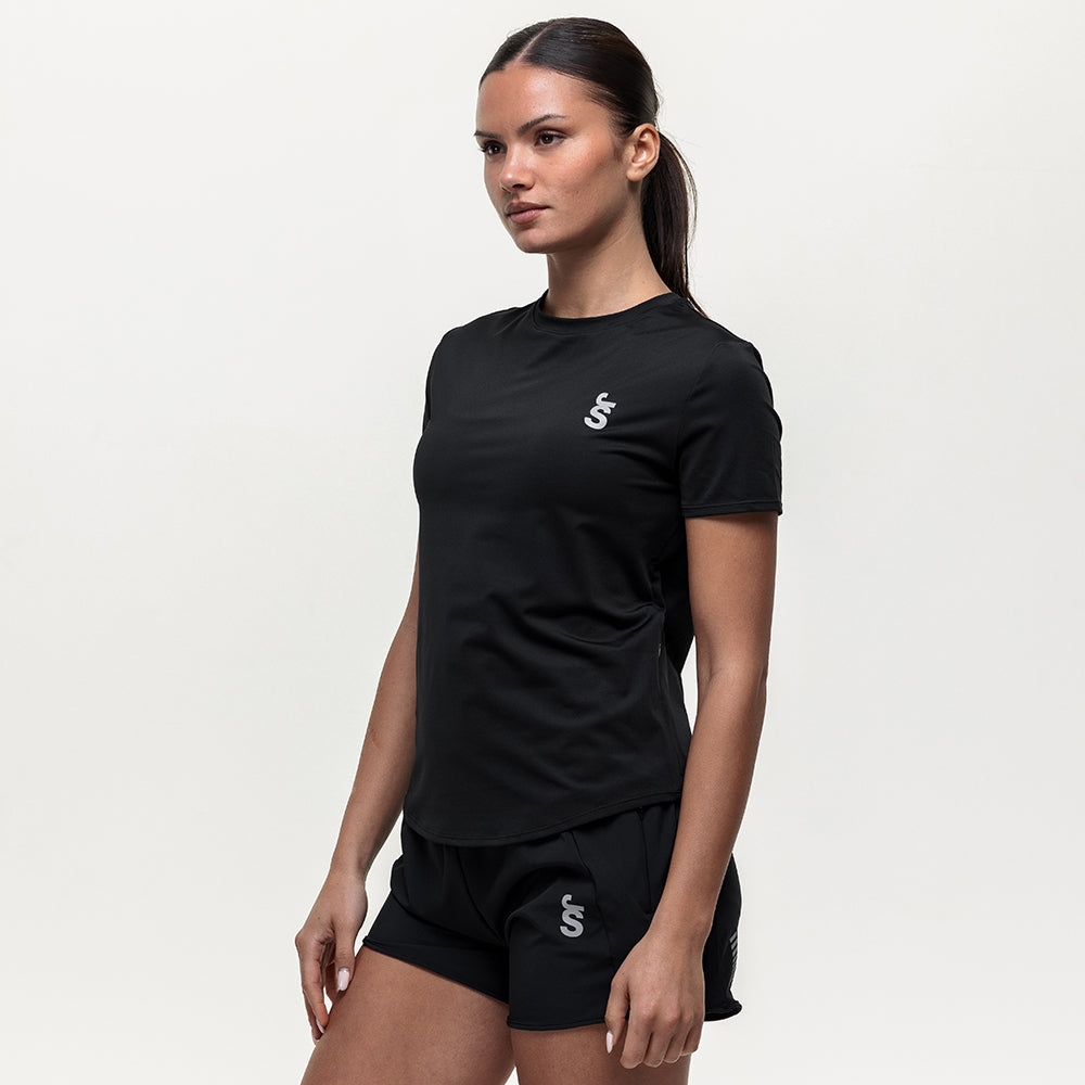 Run Tempo Pocket Tee - Black Onyx