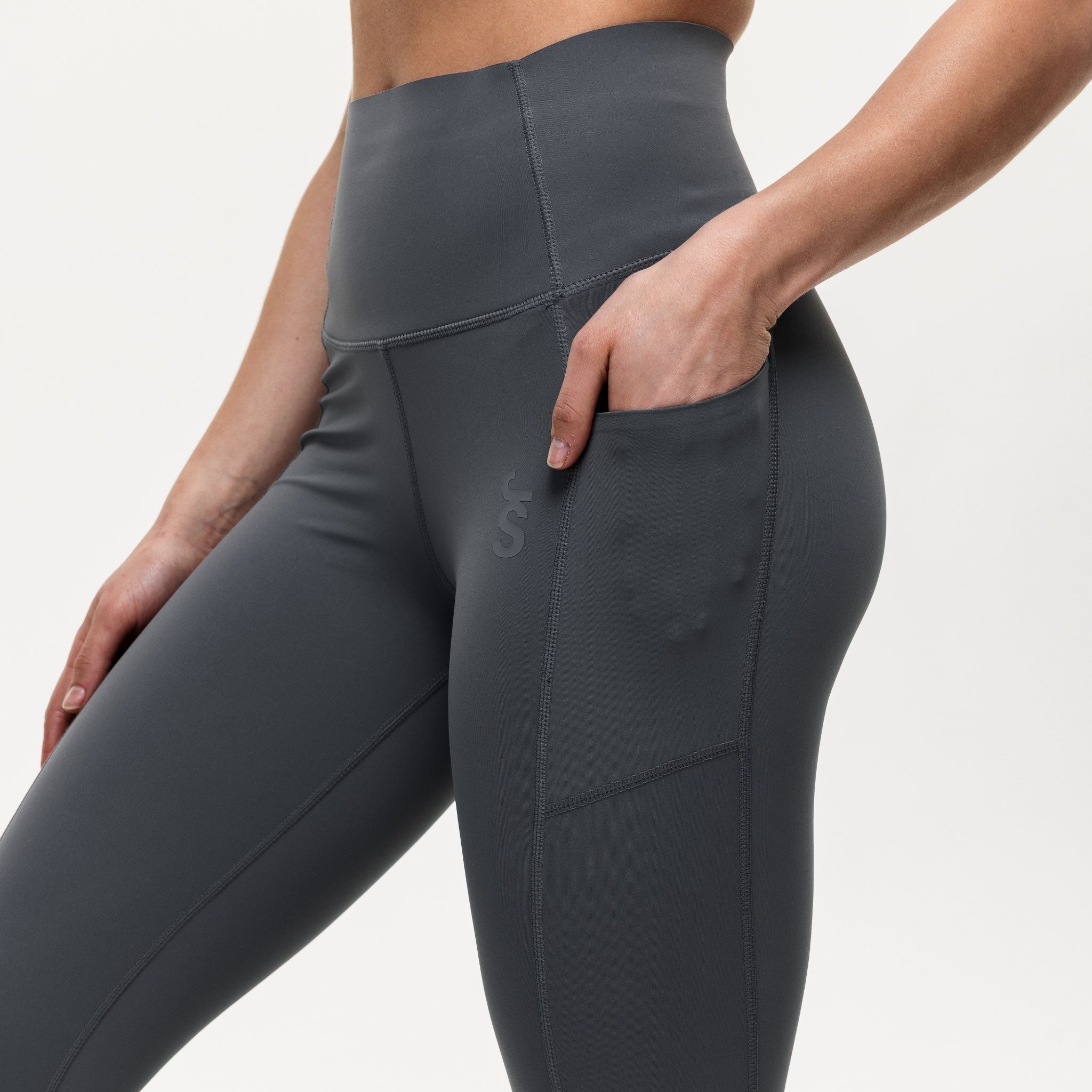 Sculpt 7/8 High Rise Training Leggings - Slate