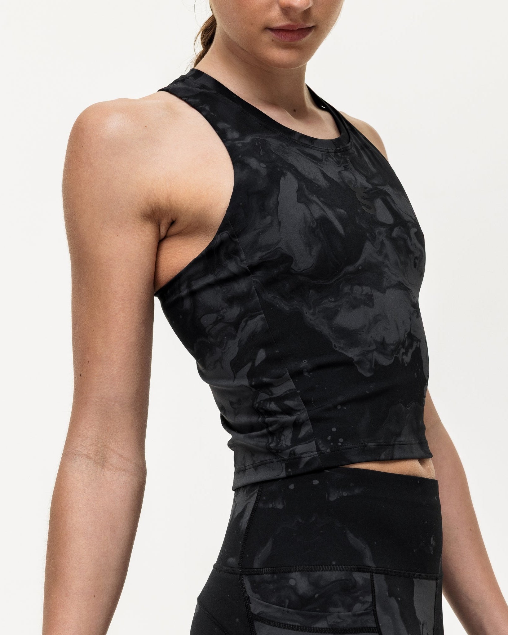 Training Crop Tank - Slate Marble