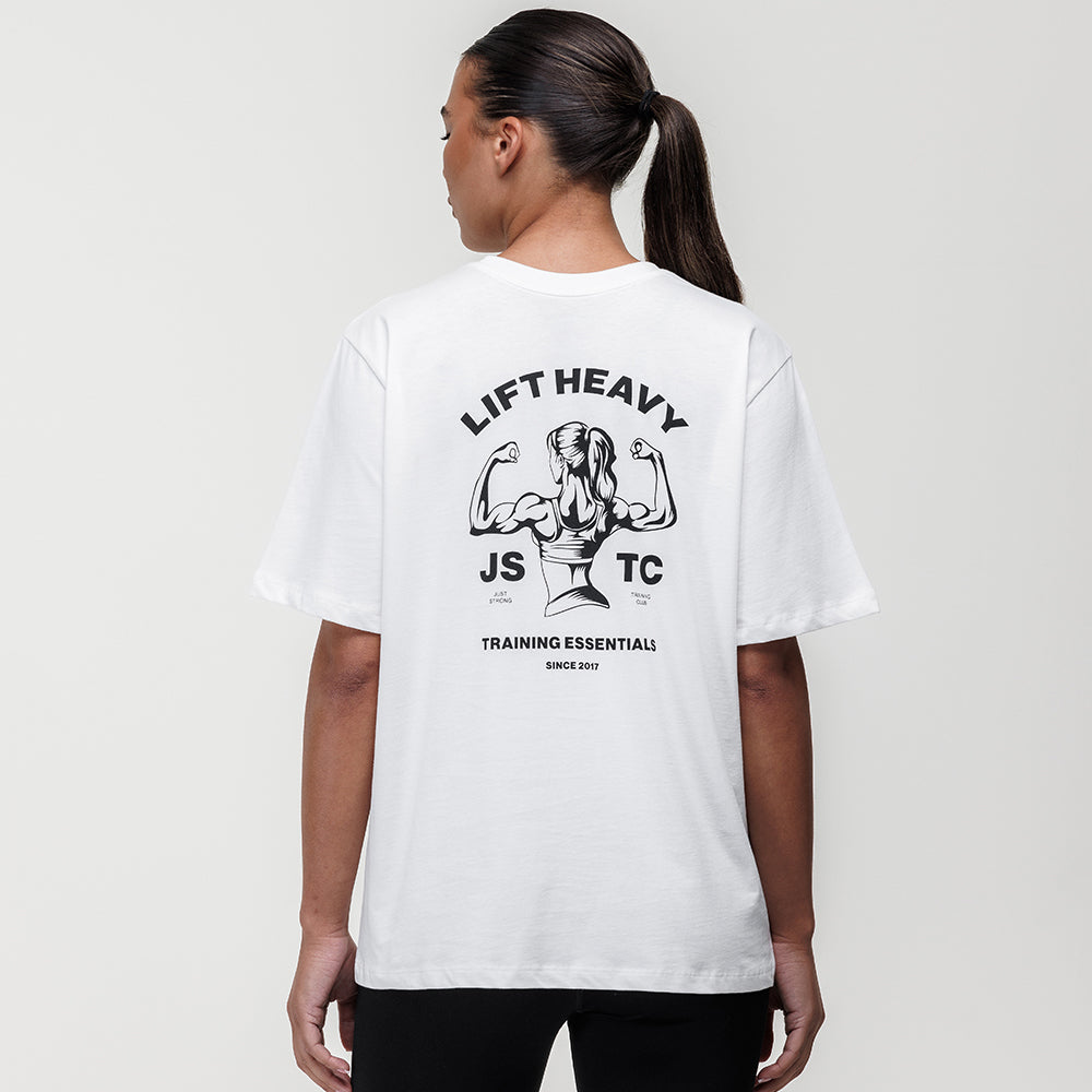 Motion Boyfriend Lift Heavy Graphic Tee - Off White
