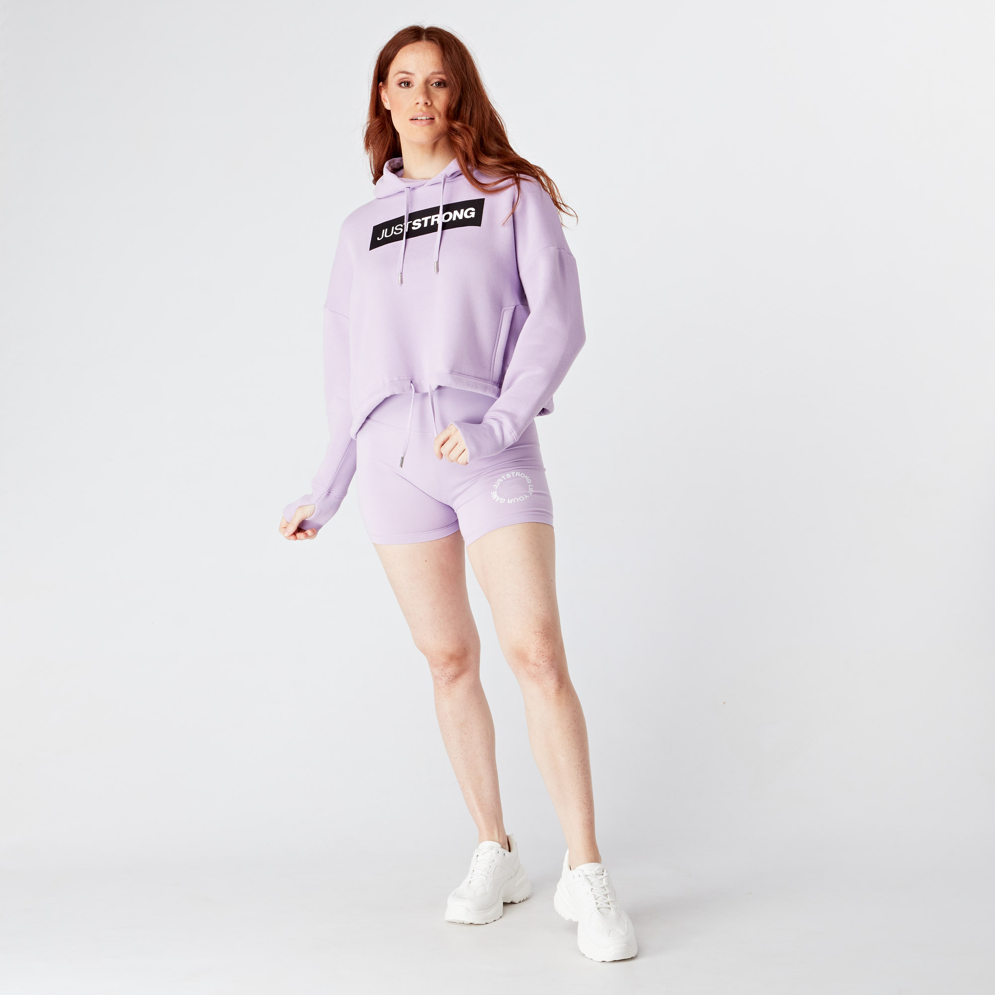 Crystal Relax Cropped Hoodie