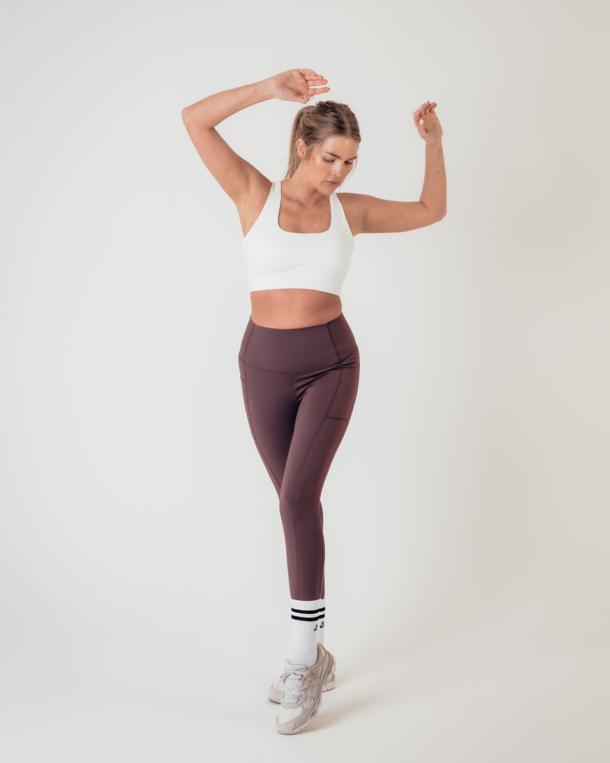 Flex Medium Support Bra - White