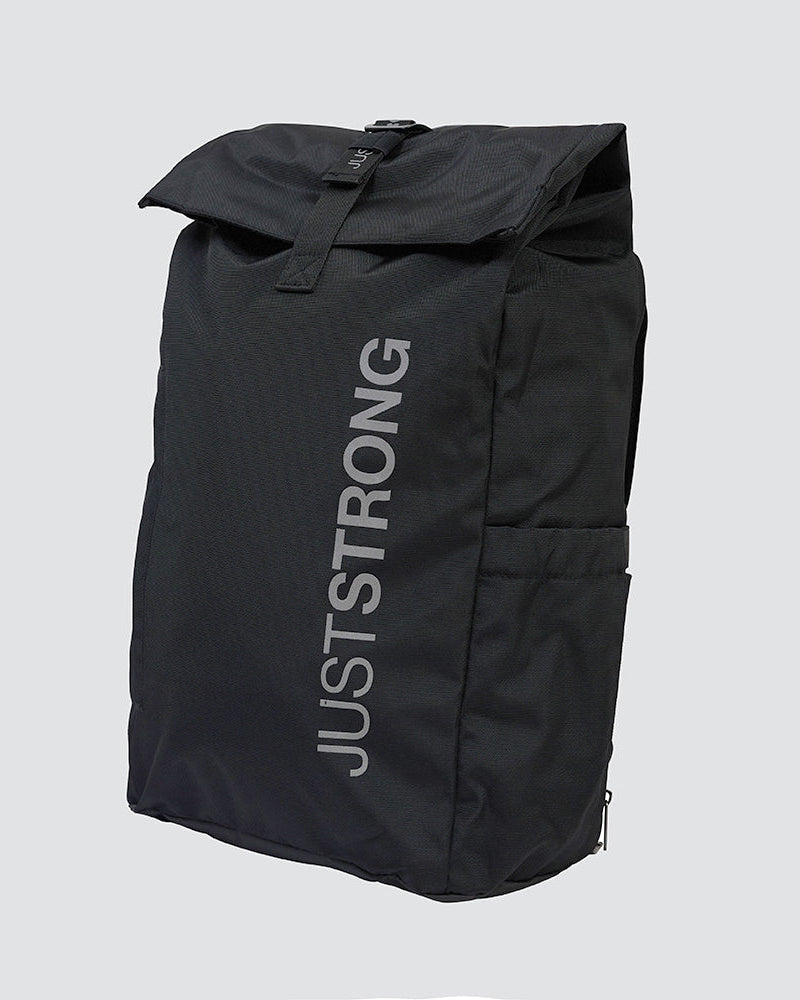 Black Luxe Rolltop Backpack