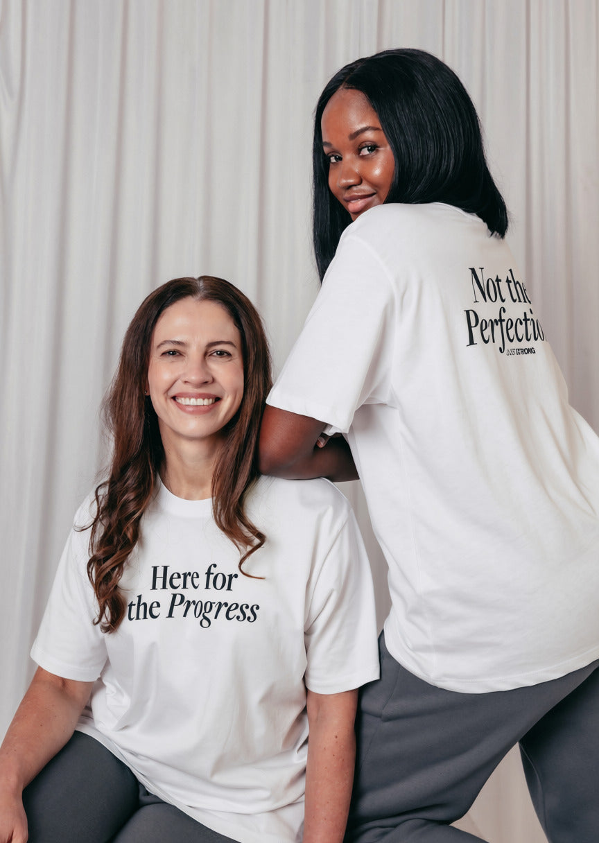 Progress Boyfriend Tee - White/Black