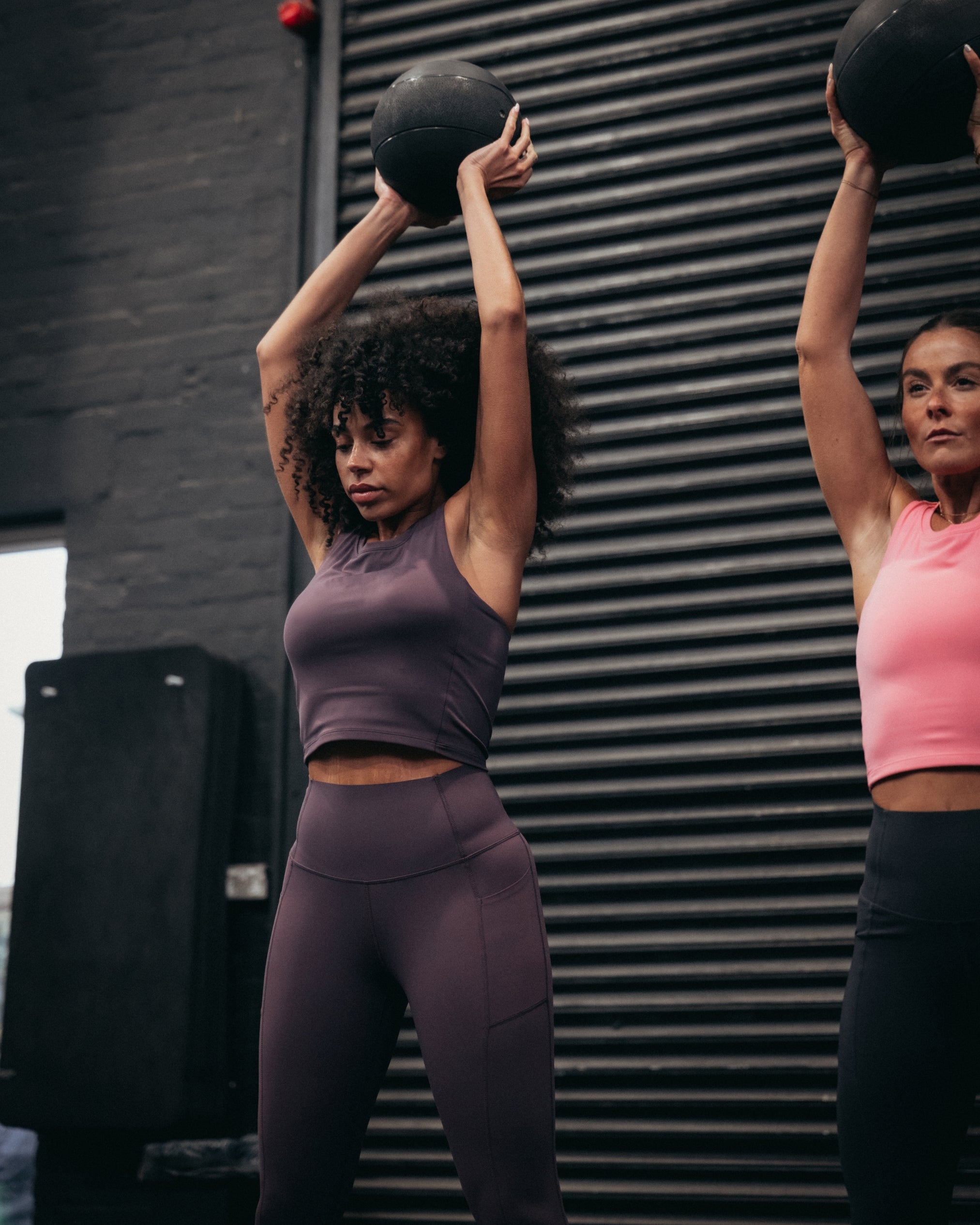 Training Crop Tank - Burgundy