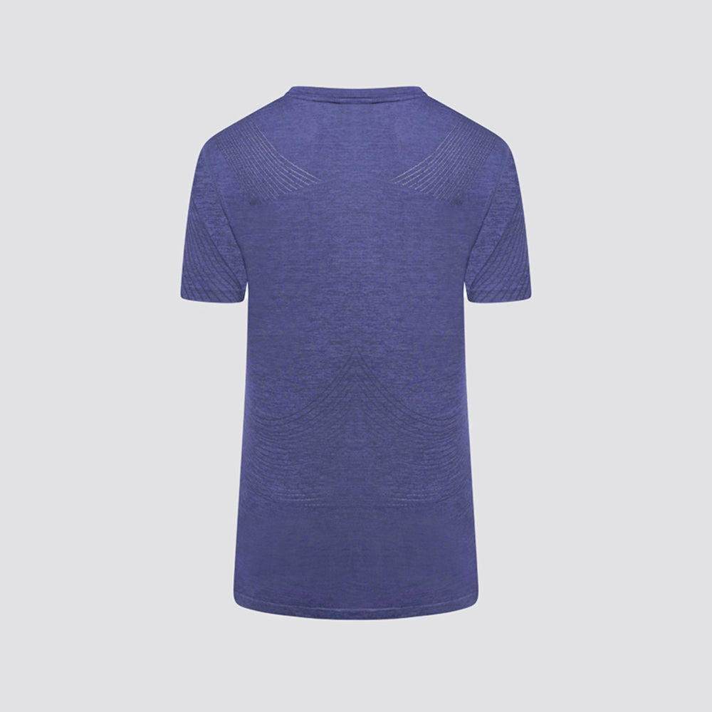 Laser Seamless Workout Tee - True Navy