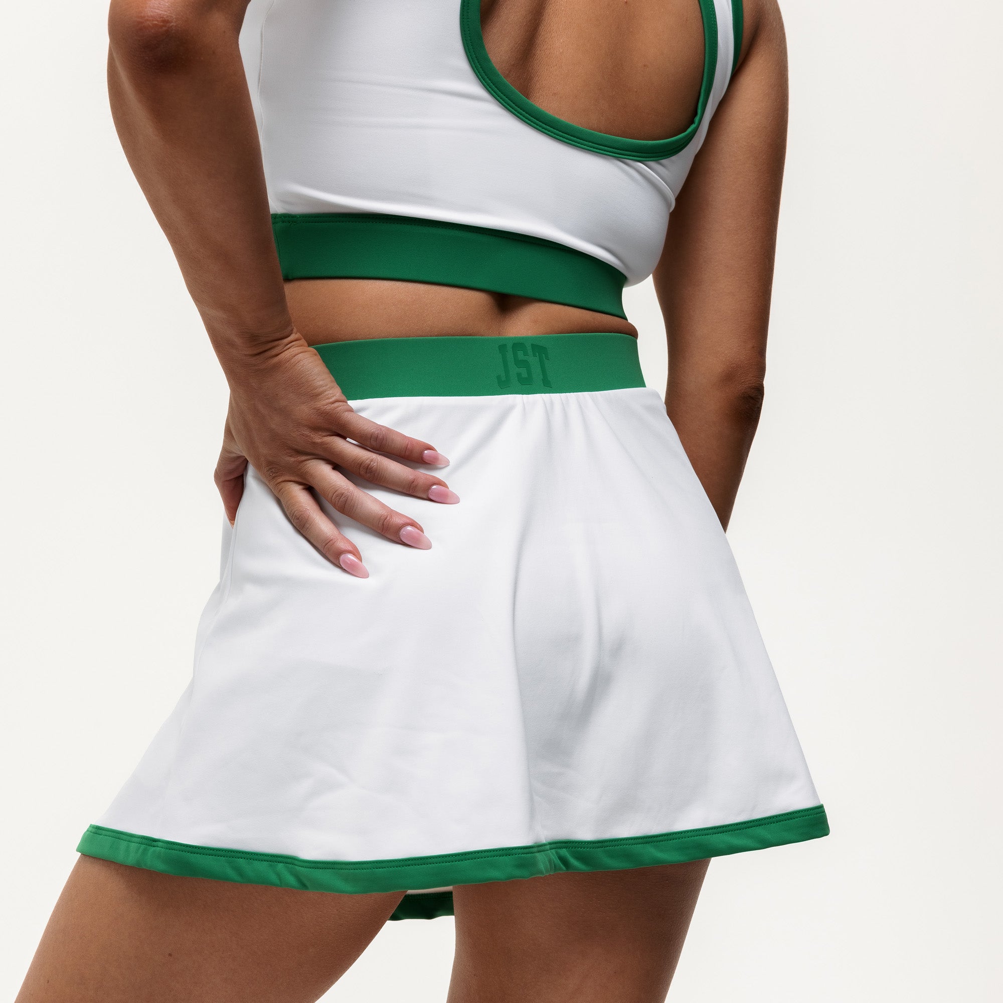 Centre Court 2-in-1 Skirt - White/Green