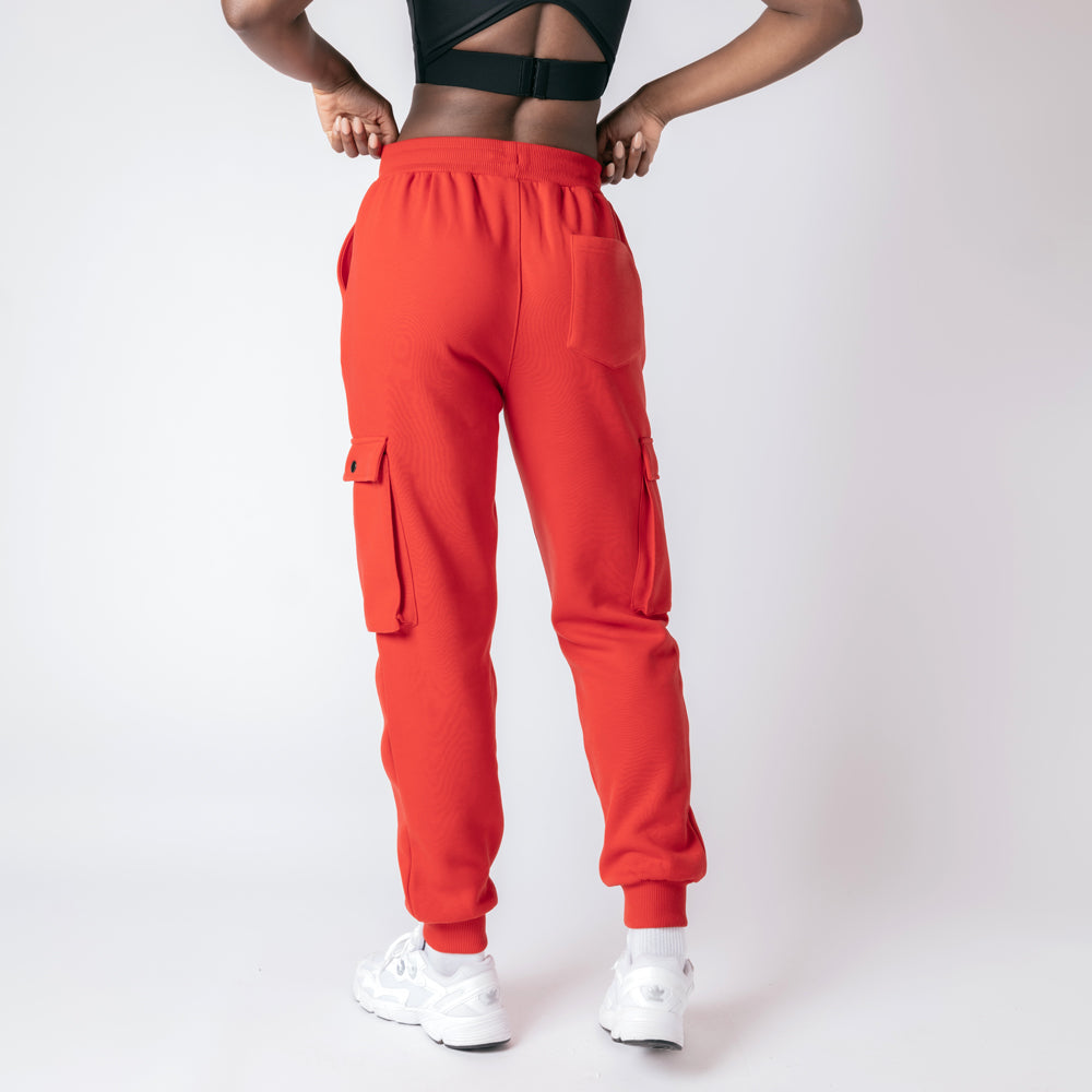 Cargo Joggers - Ruby Red