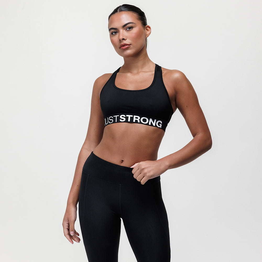 Motion Light Support Bra - Black