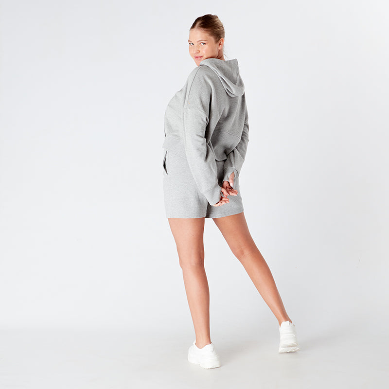 Heather Grey Classic Jogger Shorts – Just Strong