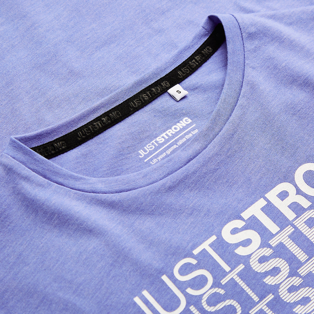 Blue Iris Marl Fade Graphic Tee