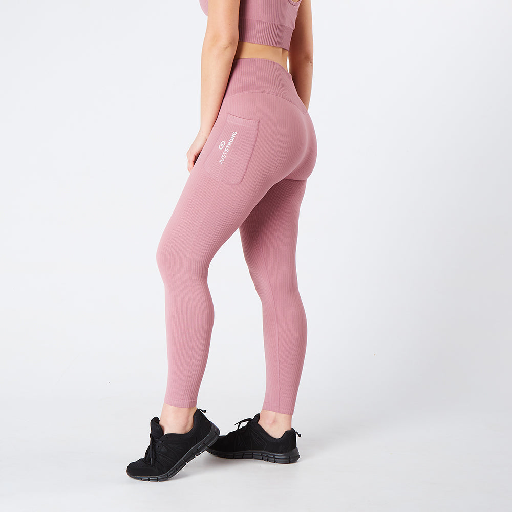 Gymshark Women's Leggings S Pink Polyamide with Elastane, Polyester
